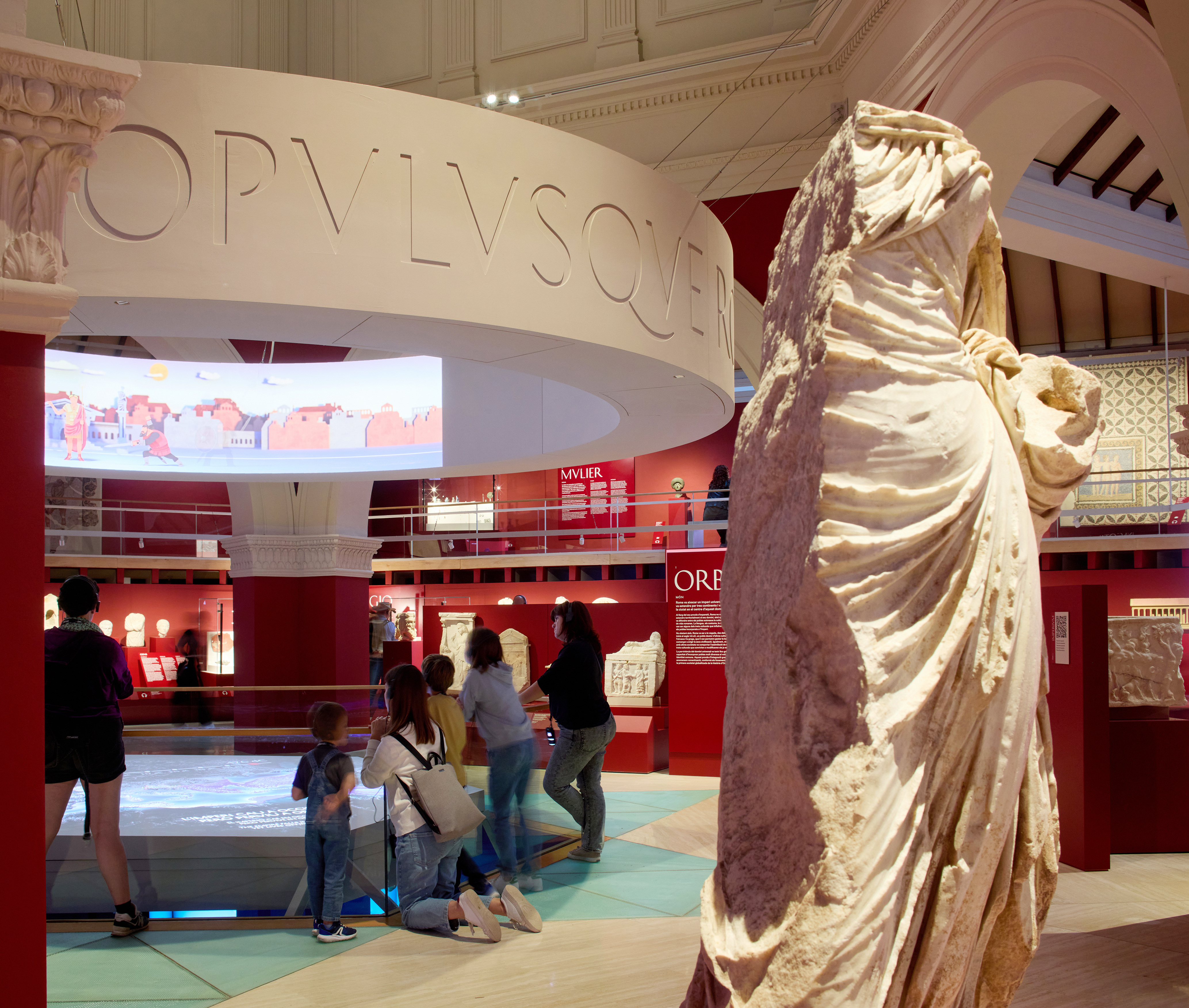 Interior de l'exposició IMPERIVM. Històries romanes