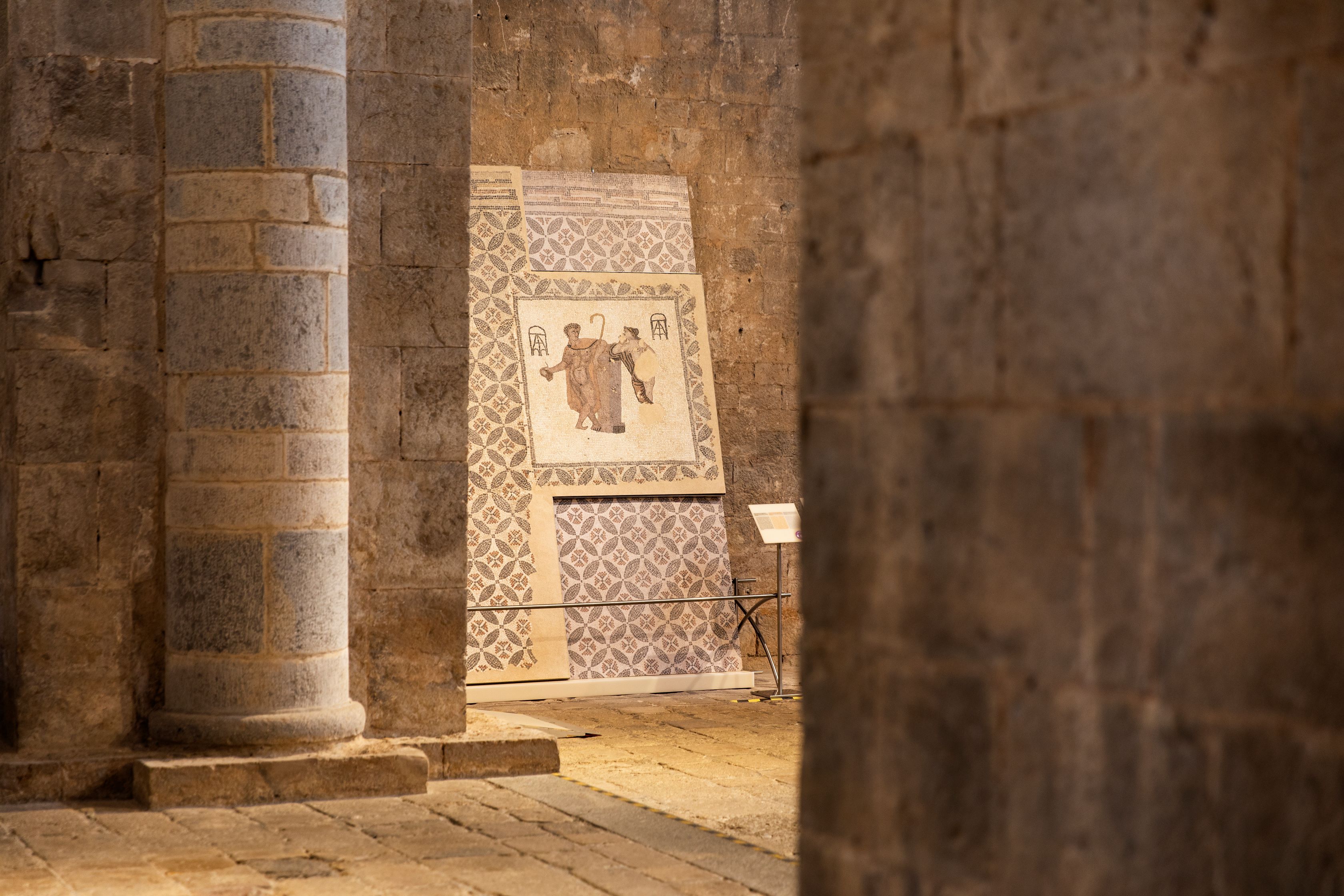 Mosaic romà a l'exposició El Temps de la Memòria