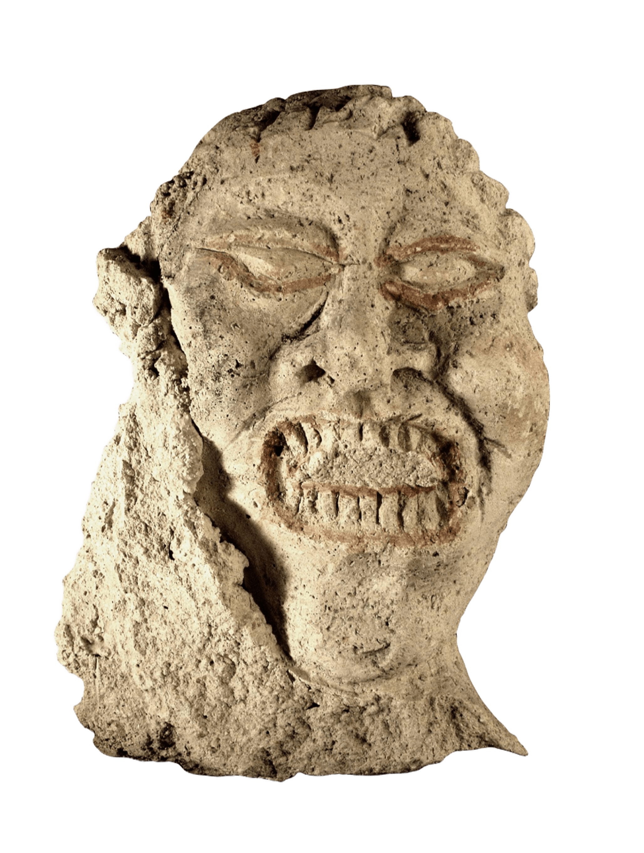 Cap d'un dimoni de pedra. 